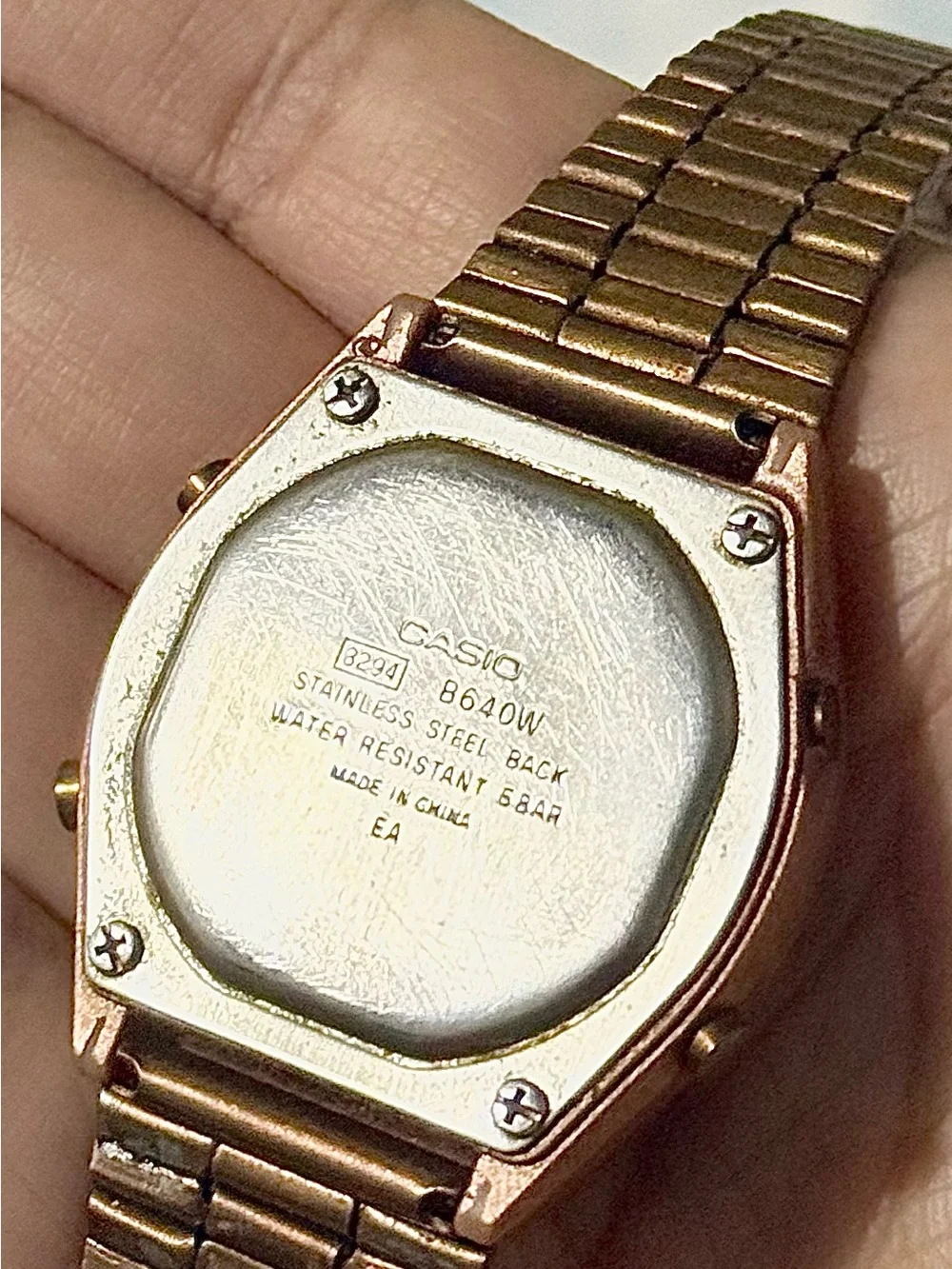 Casio Gold Digital Bracelet Watch